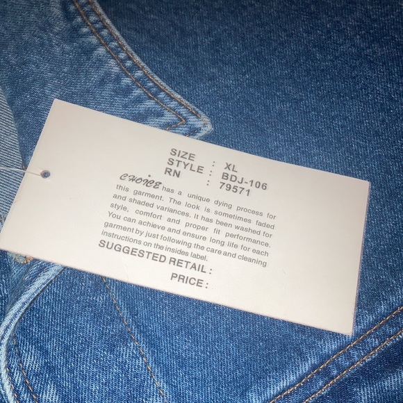 Men’s new with tags Jean jacket - Picture 3 of 5